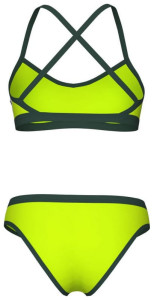 Купальник роздільний для жінок Arena ICONS BIKINI CROSS BACK SOLID салатовий Жін 36 005037-660