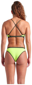 Купальник роздільний для жінок Arena ICONS BIKINI CROSS BACK SOLID салатовий Жін 36 005037-660