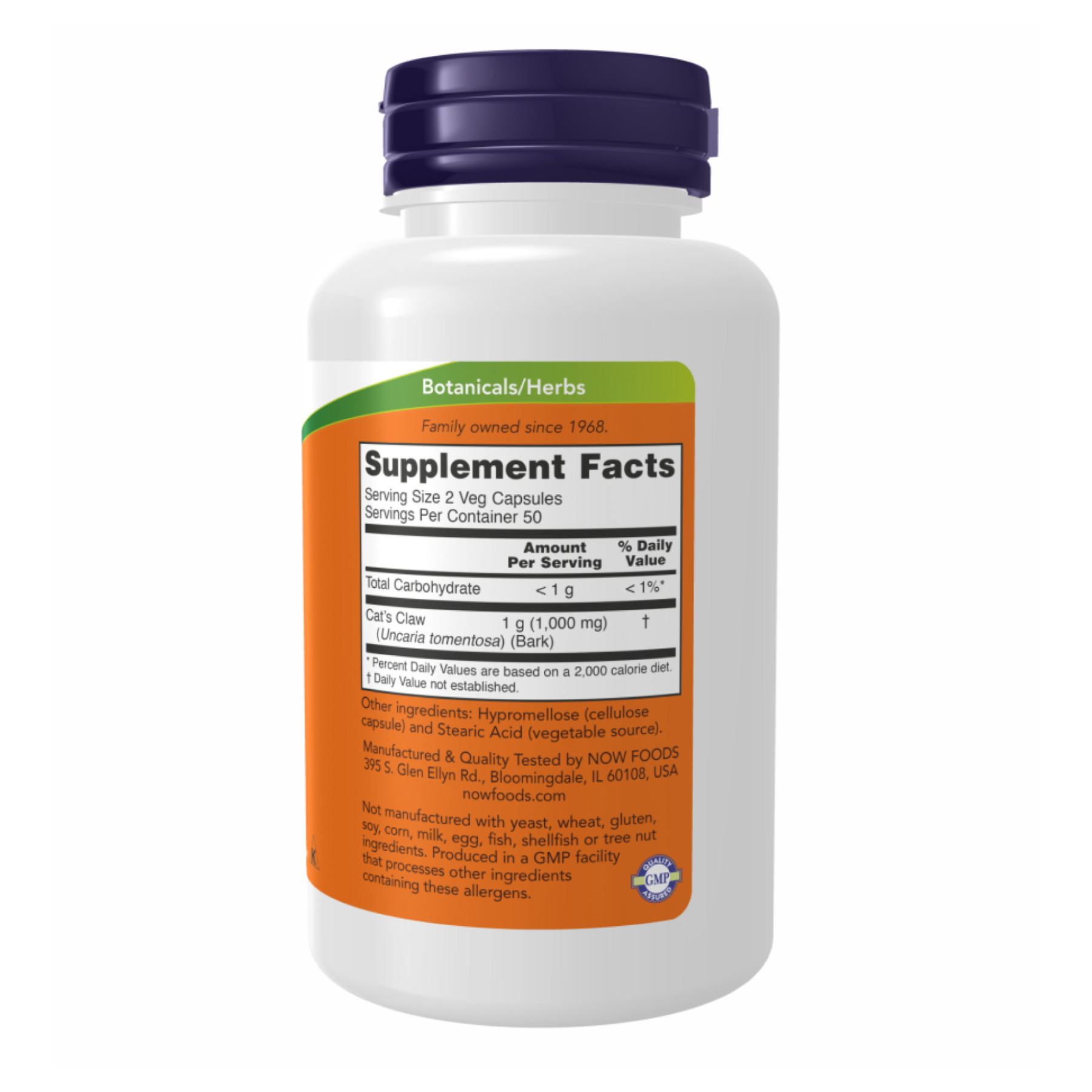 Капсули Cat's Claw 500mg - 100 vcaps 100-32-6549123-20