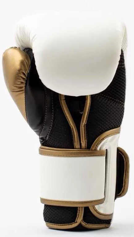 Рукавиці боксерські Everlast POWERLOCK 2R TRAINING GLOVE білий, золотий Уні 14 унцій P00003050