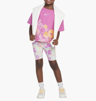 Костюм спортивний дитячий Nike Flow-Ral Aop Bike Short Se Pink/White 36M848-P23