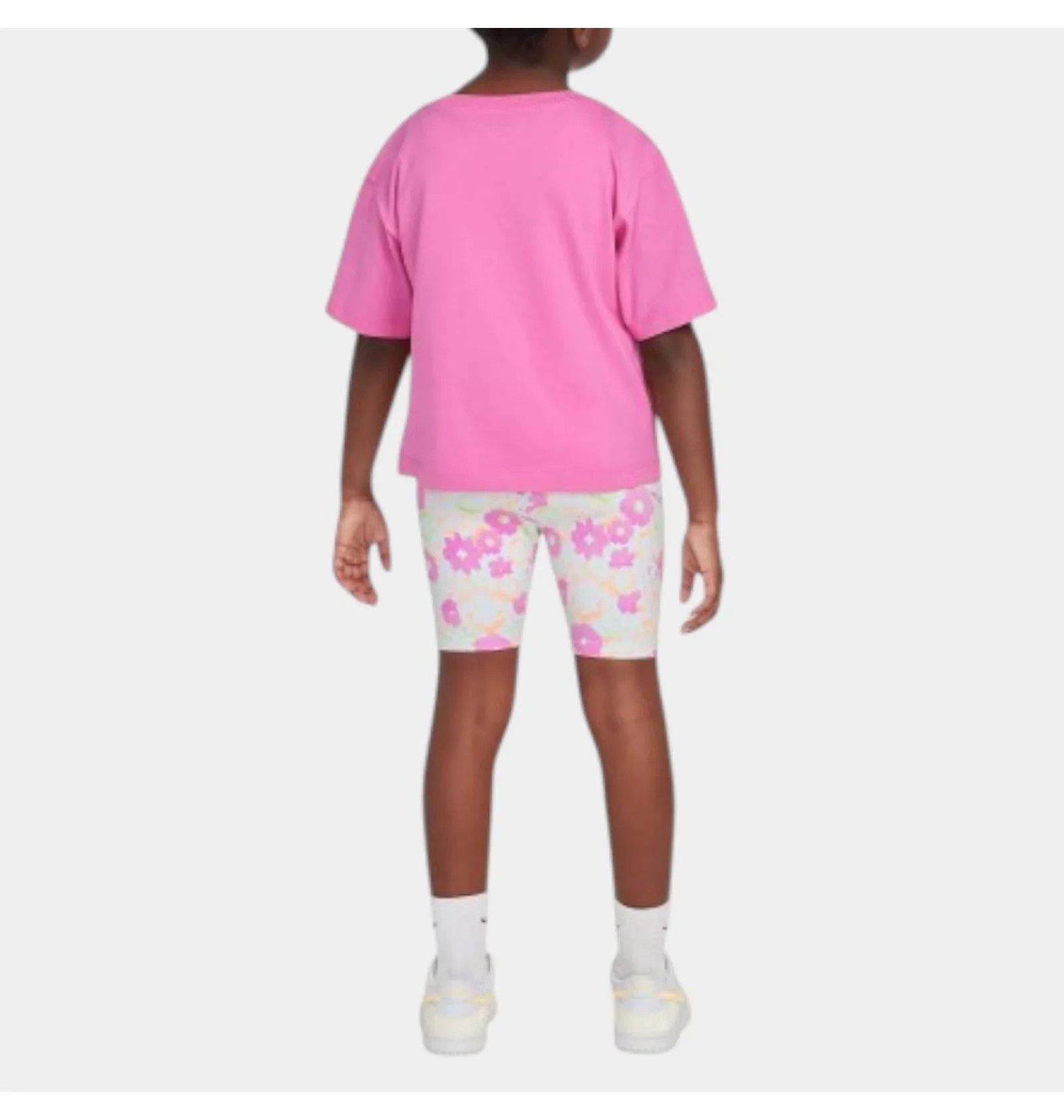 Костюм спортивний дитячий Nike Flow-Ral Aop Bike Short Se Pink/White 36M848-P23
