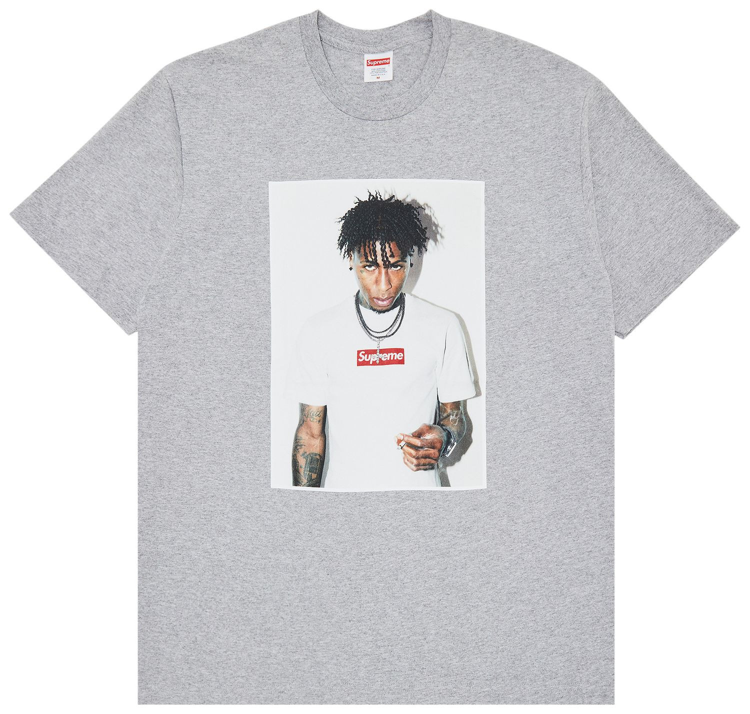 Футболка Supreme NBA Youngboy "Heather Grey" SUPTEE-YOUNGBOY