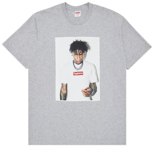 Футболка Supreme NBA Youngboy "Heather Grey" SUPTEE-YOUNGBOY