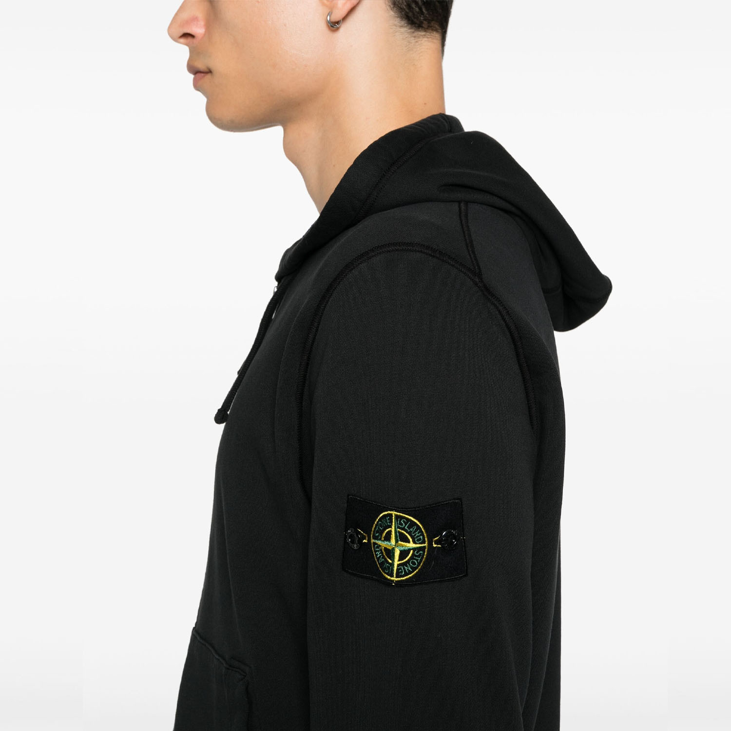 Худі Stone Island Zipped Hoodie Black K1S156100042S0051 V0029