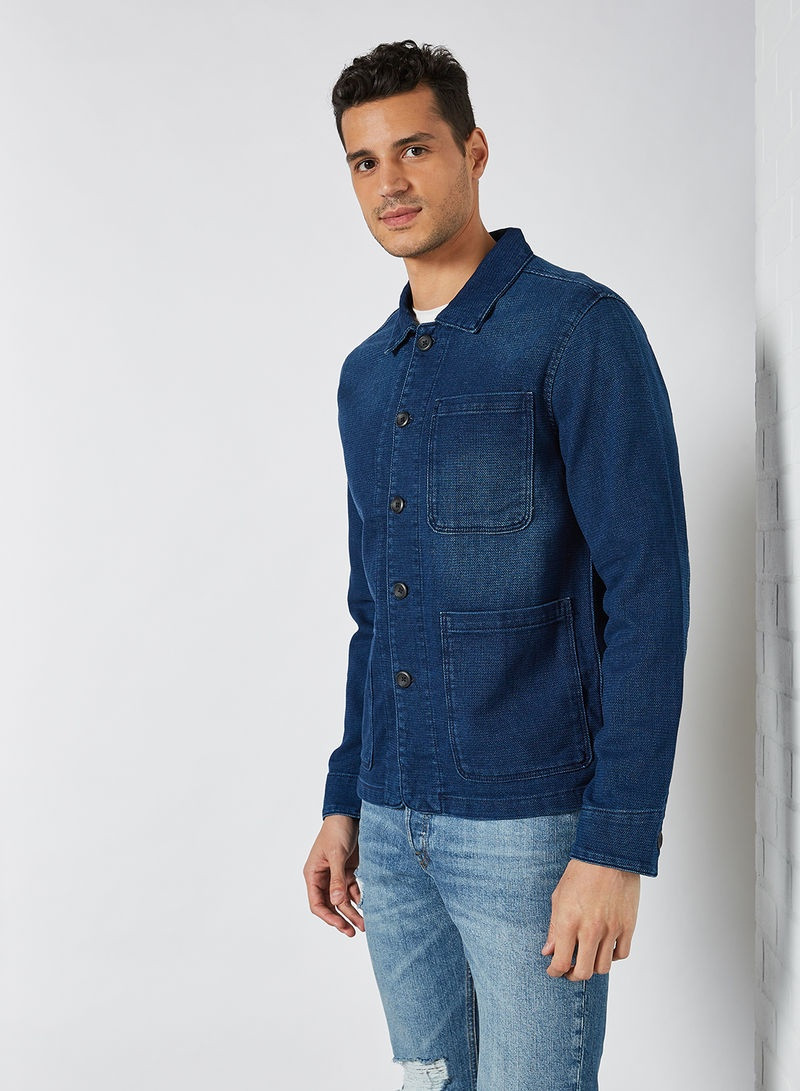 Куртка джинсова JJILUCAS JJJACKET AKM 470 NOOS 12186009 Blue Denim Jack&Jones L Синій 12186009BlueDenim