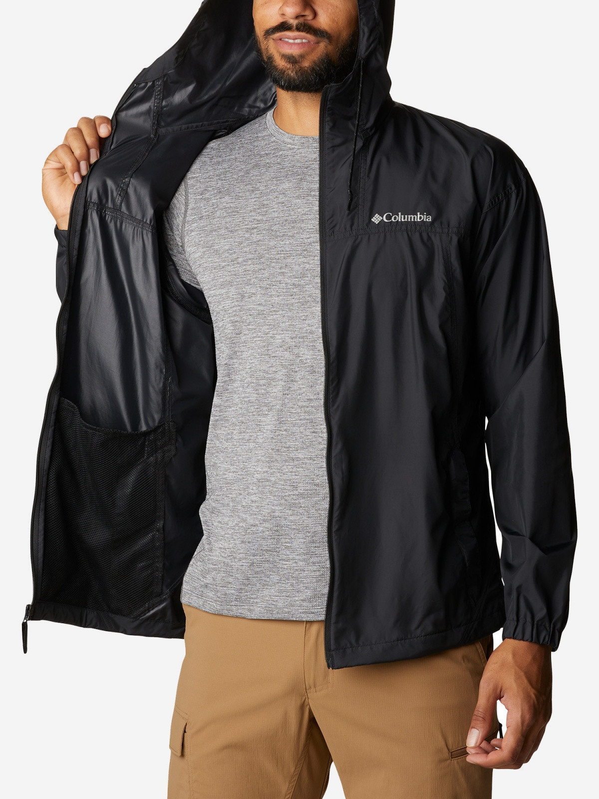 Вітровка Flash Challenger Windbreaker 1988731CLB-010 Columbia L (50-52) Чорний 1988731CLB-010