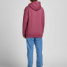Толстовка JJESOFT SWEAT HOOD NOOS 12161145-Hawthorn Rose-Fit:Relaxed Jack&Jones S Бордовий 12161145-HAWTHORN ROSE-FI
