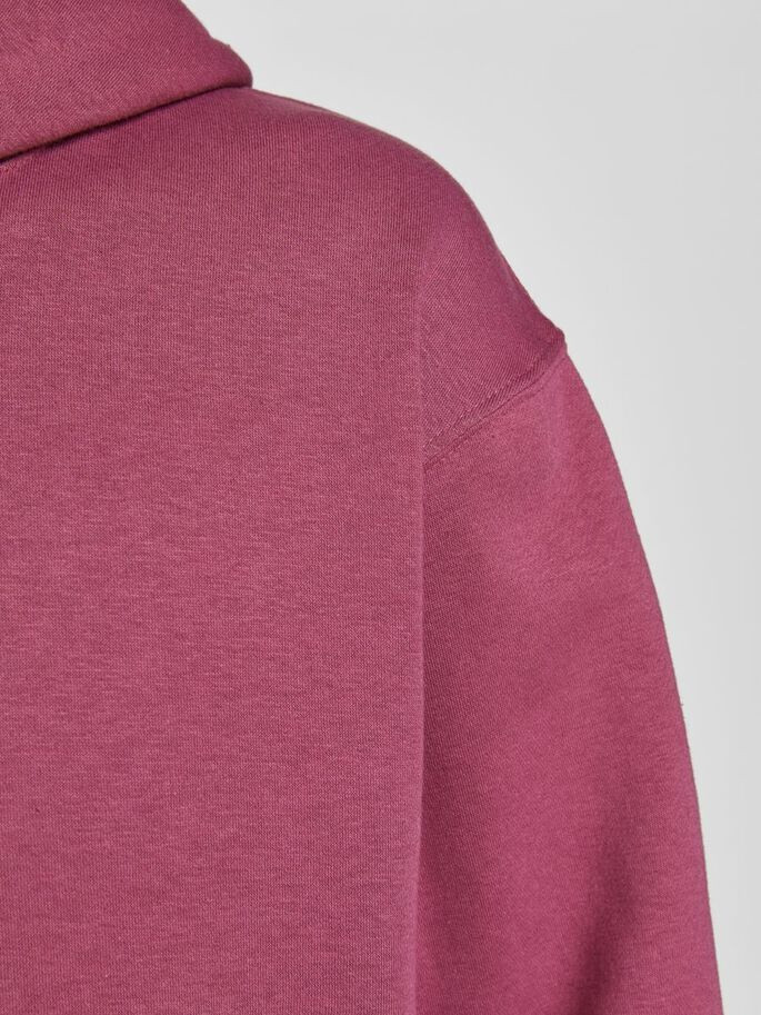 Толстовка JJESOFT SWEAT HOOD NOOS 12161145-Hawthorn Rose-Fit:Relaxed Jack&Jones S Бордовий 12161145-Hawthorn Rose-Fi