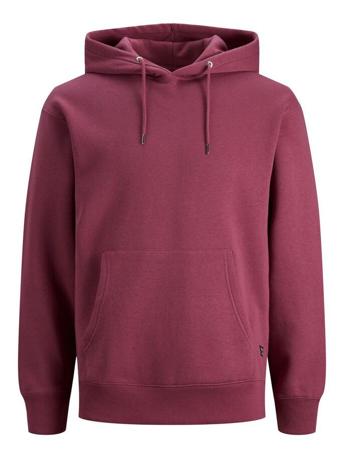 Толстовка JJESOFT SWEAT HOOD NOOS 12161145-Hawthorn Rose-Fit:Relaxed Jack&Jones S Бордовий 12161145-Hawthorn Rose-Fi