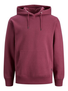 Толстовка JJESOFT SWEAT HOOD NOOS 12161145-Hawthorn Rose-Fit:Relaxed Jack&Jones S Бордовий 12161145-HAWTHORN ROSE-FI