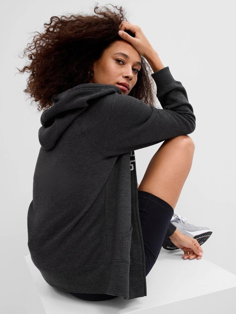 Толстовка FULLZIP LOGO HOODIE 463503-21 GAP M Темно-сірий 463503-21