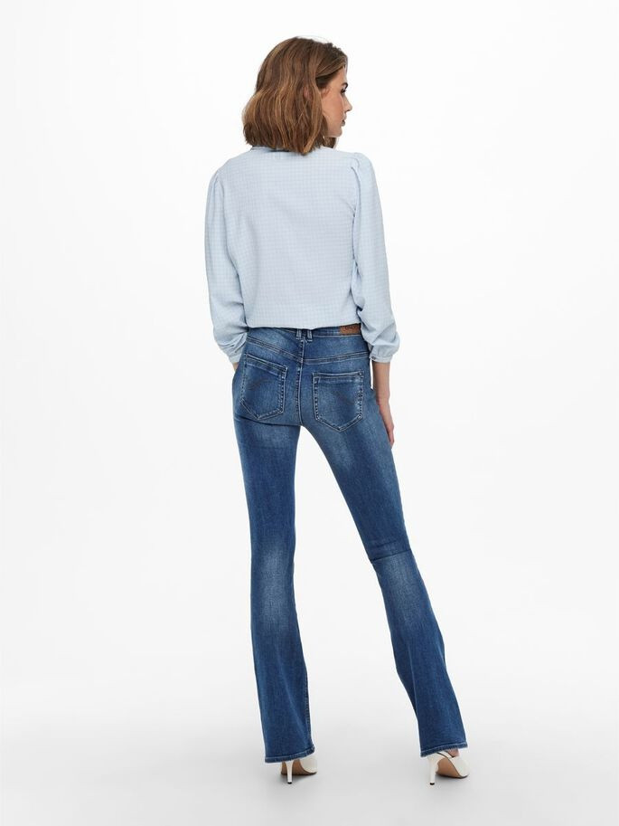 Джинси ONLPAOLA LIFE HW FLARED AZG0007 NOOS 15219219-Medium Blue Denim ONLY L/32 Синій 15219219-Medium Blue Deni
