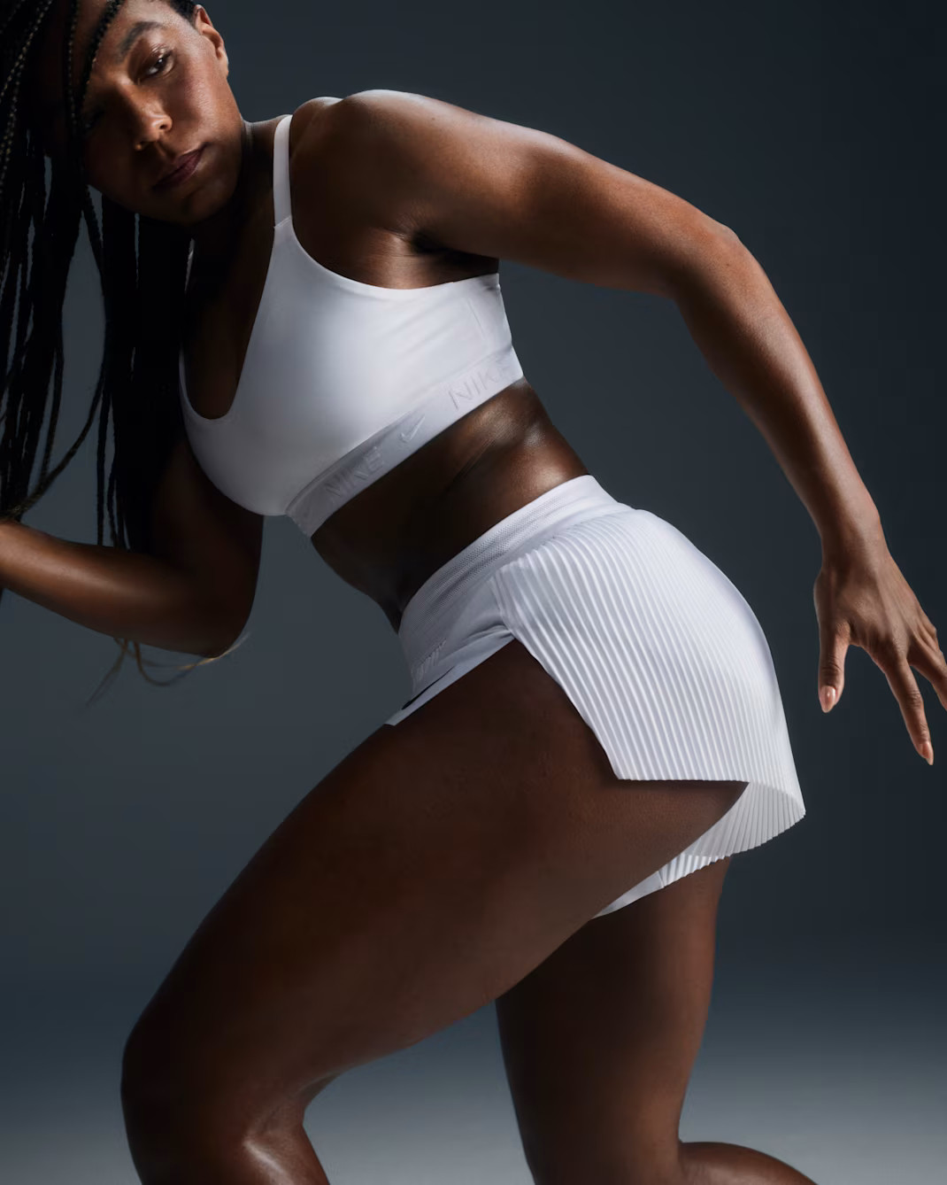 Шорти жіночі Nike Aeroswift Dri-Fit Adv Mid-Rise Brief-Lined 3 Running Shorts White FN2328-100