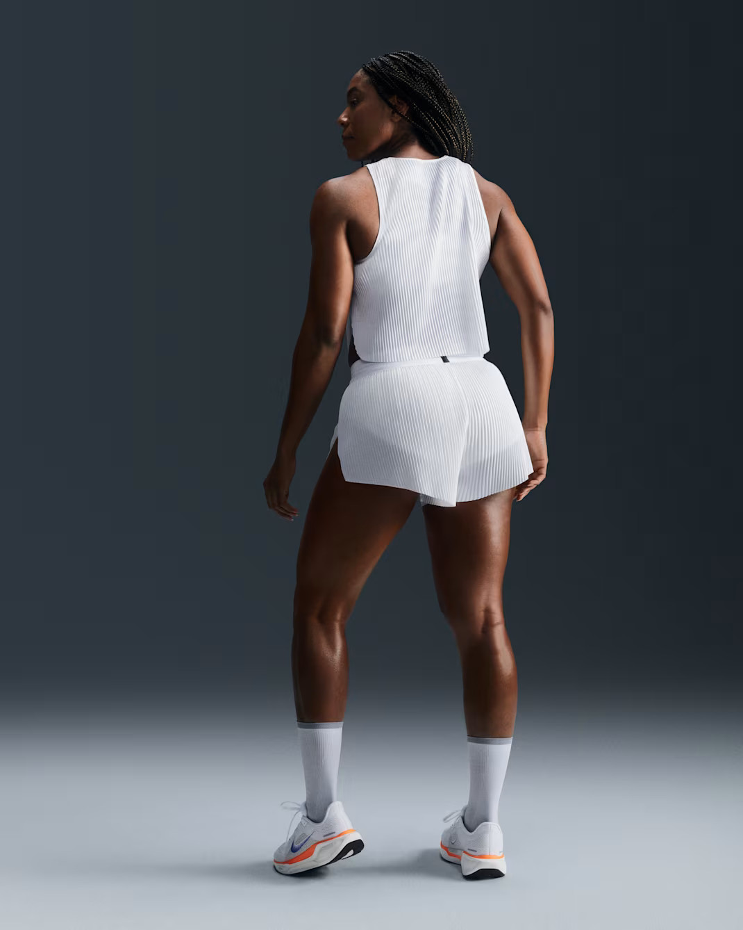 Шорти жіночі Nike Aeroswift Dri-Fit Adv Mid-Rise Brief-Lined 3 Running Shorts White FN2328-100