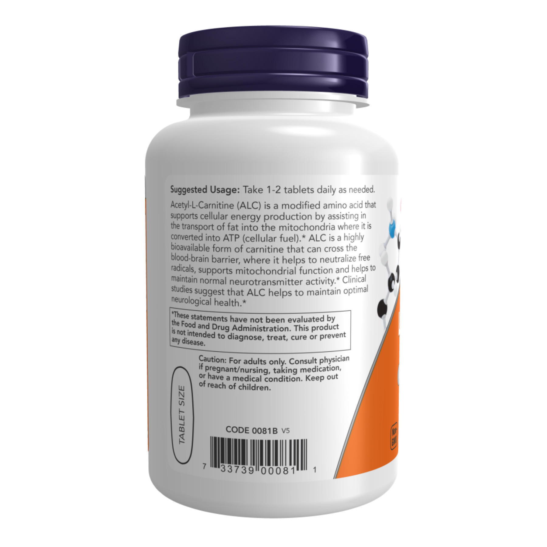 Таблетки Acetyl L-Carnitine 750mg - 90 tabs 2022-10-0650