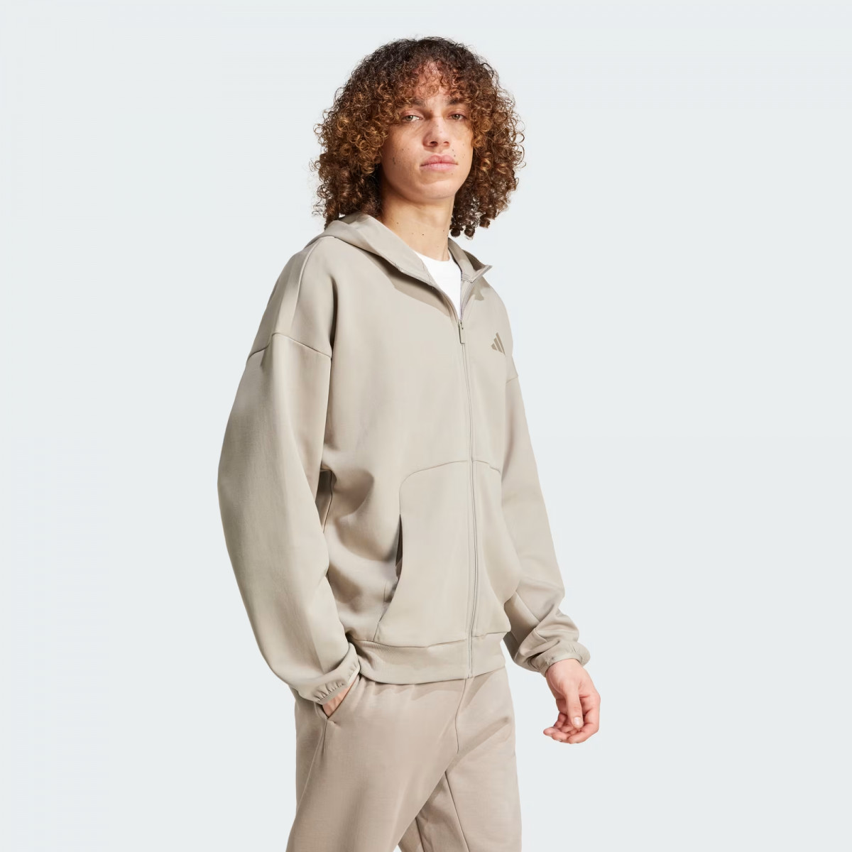Худі M FI SL FZ JD4947 Adidas 2XL Бежевий JD4947