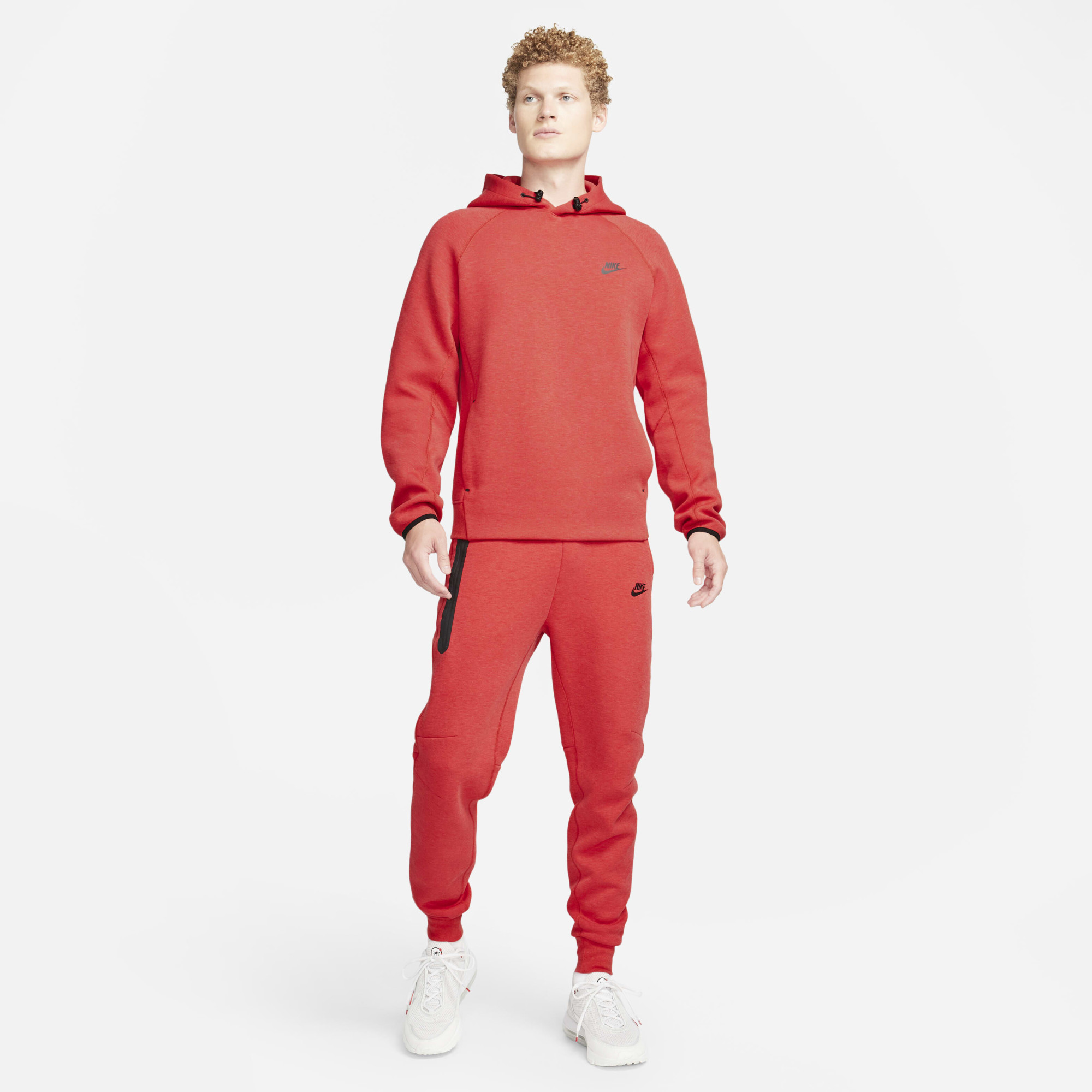 Худі чоловіче Nike Hoodie Pullover Sportswear Tech Fleece Orange FB8016-672