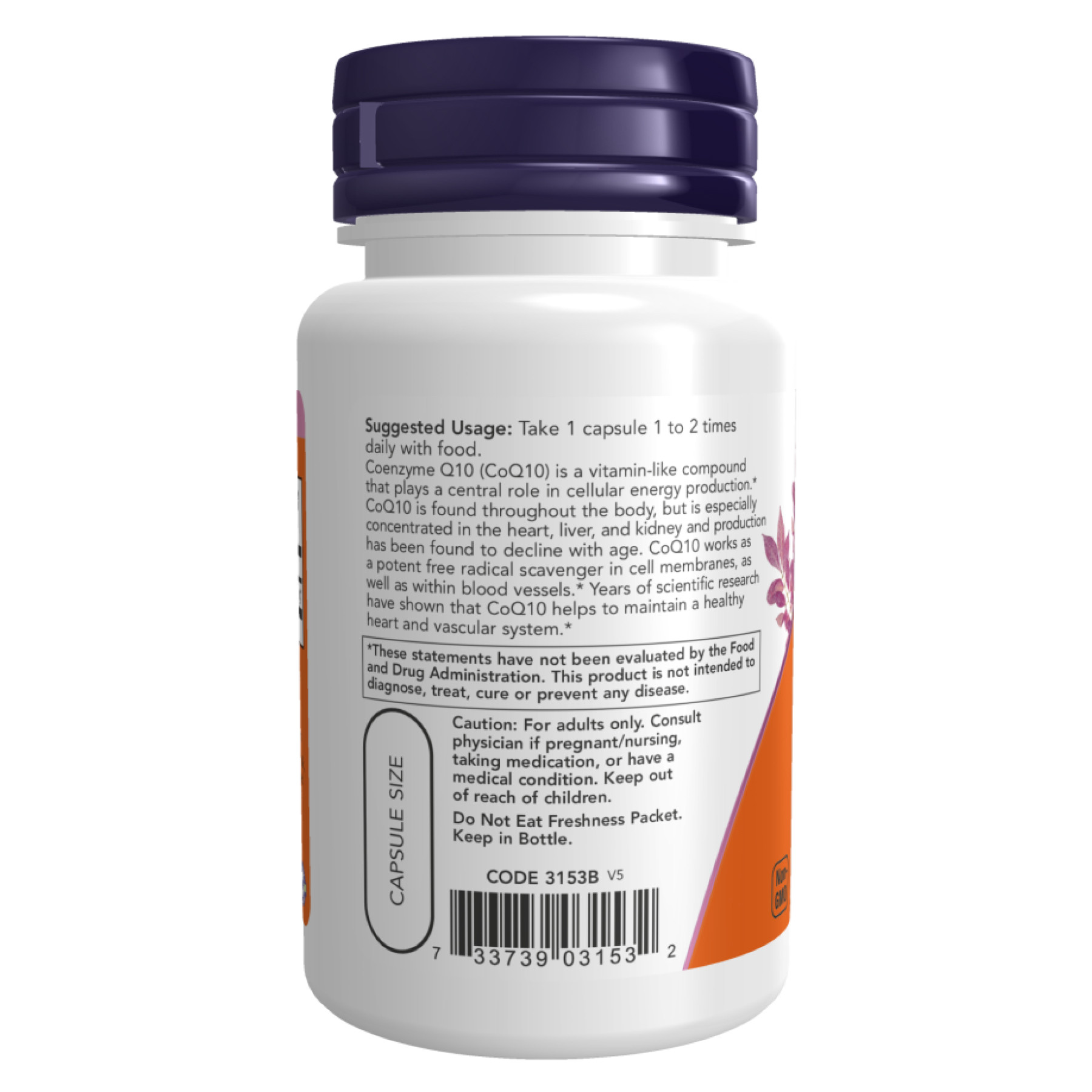 Капсули CoQ10 60mg - 60vcaps 100-82-2379011-20
