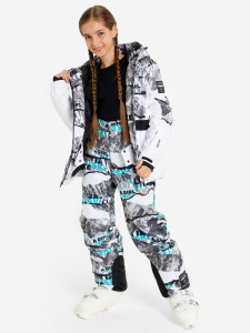 Куртка гірськолижна для дівчаток 117892GSD-A3 Glissade 146-152 (152) Сірий 117892GSD-A3