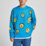 Пуловер JORSMILE KNIT CREW NECK KA KNT21 12206857-Hawaiian Ocean-Fit:WIDE Jack&Jones M Блакитний 12206857-HAWAIIAN OCEAN-F