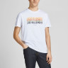 Футболка JORBRADY TEE SS CREW NECK SN 12205503-Bright White-Fit:STD/SOLID Jack&Jones S Білий 12205503-BRIGHT WHITE-FIT