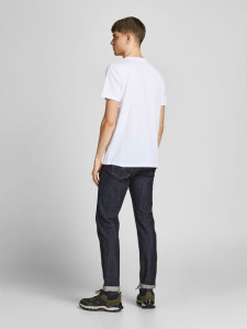 Футболка JORBRADY TEE SS CREW NECK SN 12205503-Bright White-Fit:STD/SOLID Jack&Jones S Білий 12205503-BRIGHT WHITE-FIT