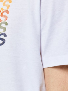 Футболка JORBRADY TEE SS CREW NECK SN 12205503-Bright White-Fit:STD/SOLID Jack&Jones S Білий 12205503-BRIGHT WHITE-FIT