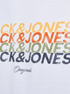 Футболка JORBRADY TEE SS CREW NECK SN 12205503-Bright White-Fit:STD/SOLID Jack&Jones S Білий 12205503-BRIGHT WHITE-FIT