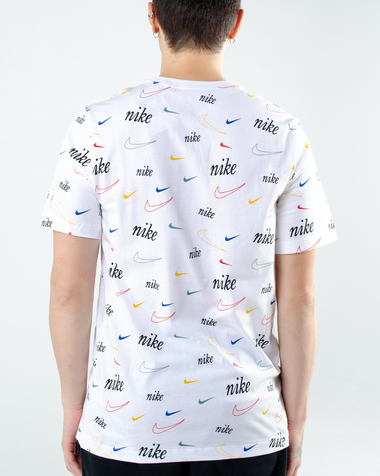 Футболка Nike M NSW TEE SWOOSH 50 AOP DJ1391-100