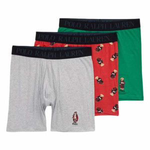 Поло Polo Ralph Lauren Men's Cotton Modal Bears Boxer Briefs 3-Pack LFHBP3