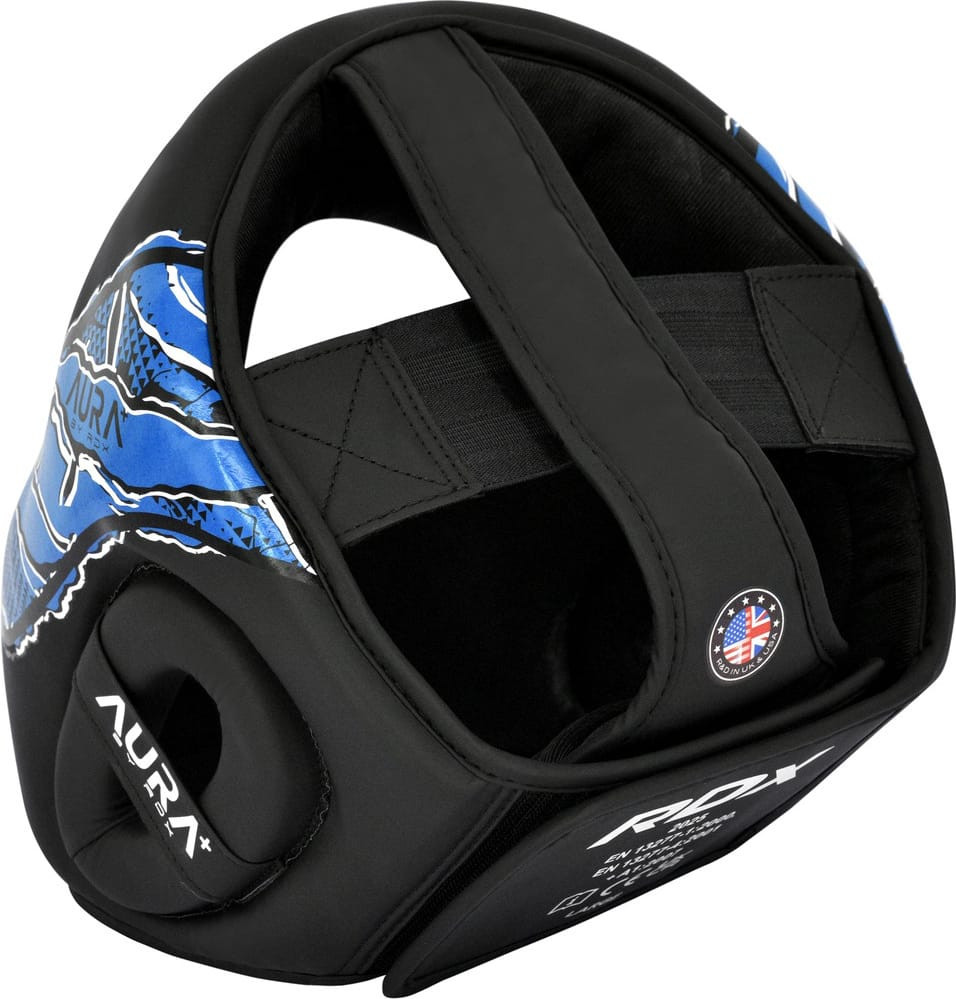 Шолом RDX HEAD GUARD NEW AURA F17 чорний, синій Уні M HGR-F17BU