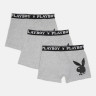 Труси-боксери Набір з 3 Playboy ANNYA PLAYBOY BOXERSHORT сірий Чол L ANNYA-36