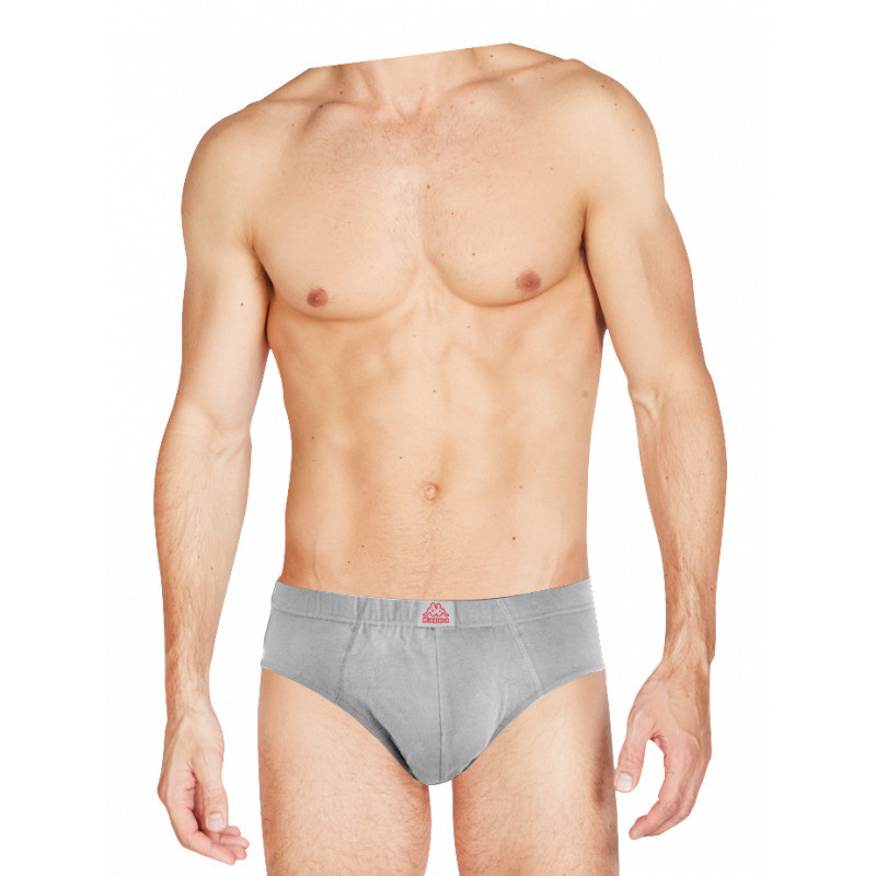 Труси сліп Kappa Slip Uomo Elastico Ric. c/etichetta Logo сірий Чол M K1101 GRIGIOUNITO