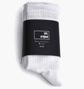 Шкарпетки Yes, Original 3 Pack Socks White 100000-113 36-40 100000-113
