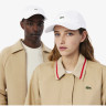 Бейсболка унісекс Lacoste Organic Cotton Twill Cap White RK0491001 MISC RK0491001