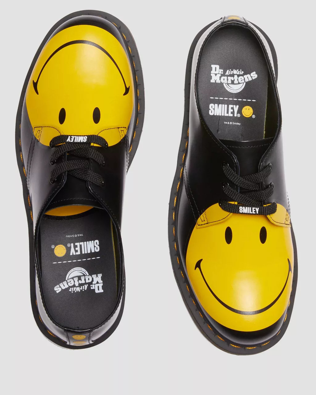 Черевики Dr. Martens 1461 Smiley Black Smooth 31390005