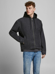 Куртка джинсова JJIWOLF JJJACKET AKM 791 12181165 Black Denim Jack&Jones L Чорний 12181165BLACKDENIM