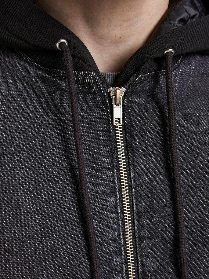 Куртка джинсова JJIWOLF JJJACKET AKM 791 12181165 Black Denim Jack&Jones L Чорний 12181165BlackDenim