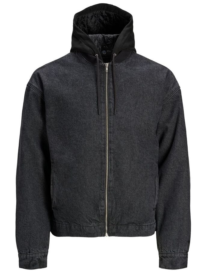 Куртка джинсова JJIWOLF JJJACKET AKM 791 12181165 Black Denim Jack&Jones L Чорний 12181165BlackDenim