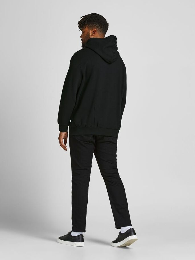 Толстовка JJECORP LOGO SWEAT HOOD NOOS PS 12163777-Black-Print:PLAY Jack&Jones PLUS 2XL Чорний 12163777-BLACK-PRINT:PLAY