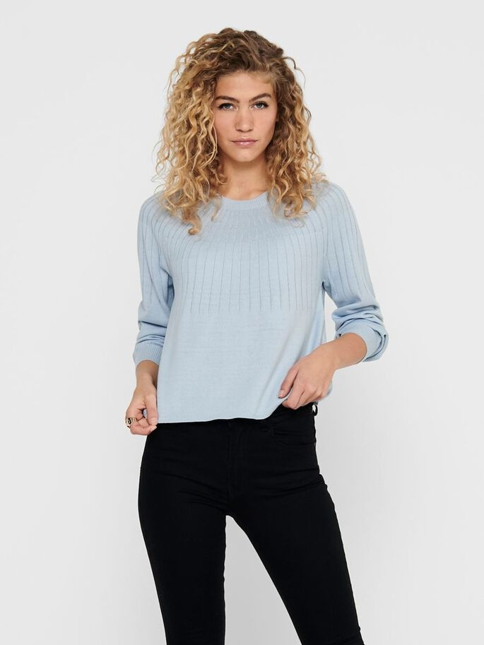 Пуловер ONLAMALIA L/S PULLOVE 15219325 Blue Fog ONLY XS Блакитний 15219325BlueFog