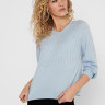 Пуловер ONLAMALIA L/S PULLOVE 15219325 Blue Fog ONLY XS Блакитний 15219325BLUEFOG
