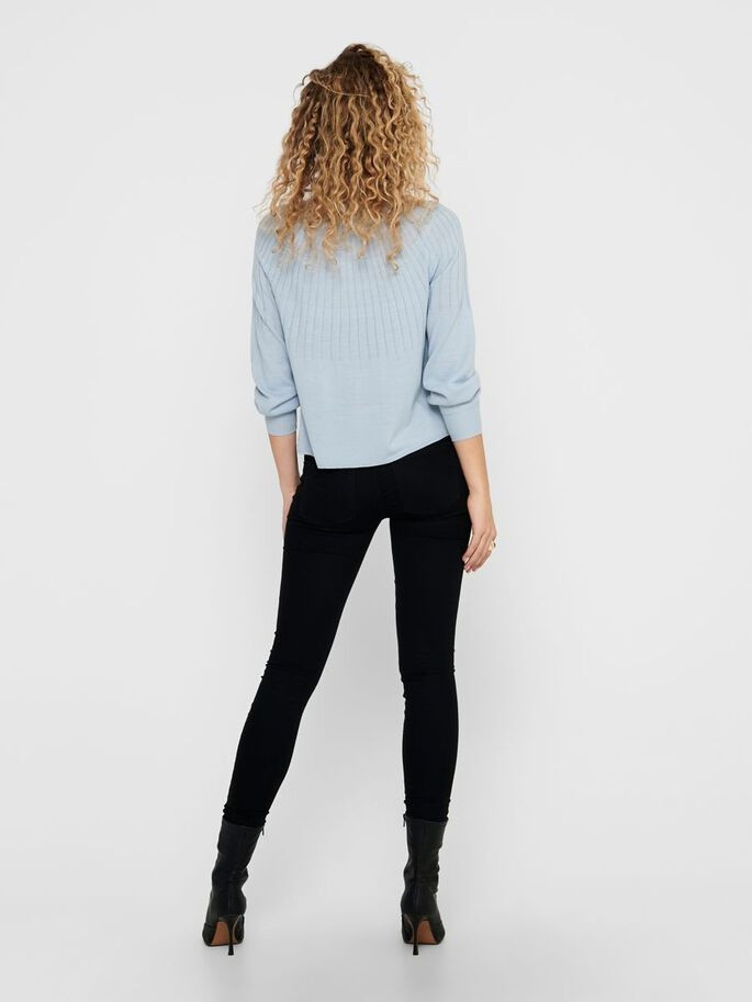 Пуловер ONLAMALIA L/S PULLOVE 15219325 Blue Fog ONLY XS Блакитний 15219325BlueFog