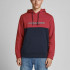 Толстовка JJEURBAN BLOCKING SWEAT HOOD NOOS 12190441-Red Dahlia Jack&Jones S Червоний 12190441-Red Dahlia-Detai