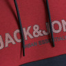 Толстовка JJEURBAN BLOCKING SWEAT HOOD NOOS 12190441-Red Dahlia Jack&Jones S Червоний 12190441-RED DAHLIA-DETAI