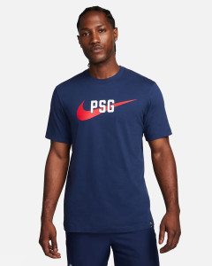 Футболка чоловіча Nike Paris Saint-Germain Swoosh T-Shirt Blue FD1040-410