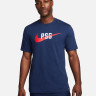 Футболка чоловіча Nike Paris Saint-Germain Swoosh T-Shirt Blue FD1040-410