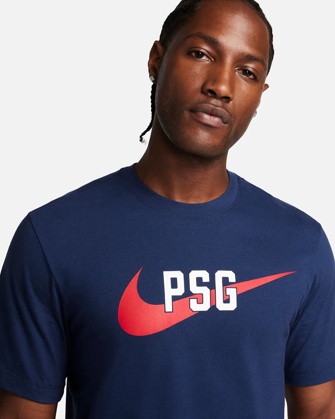 Футболка чоловіча Nike Paris Saint-Germain Swoosh T-Shirt Blue FD1040-410