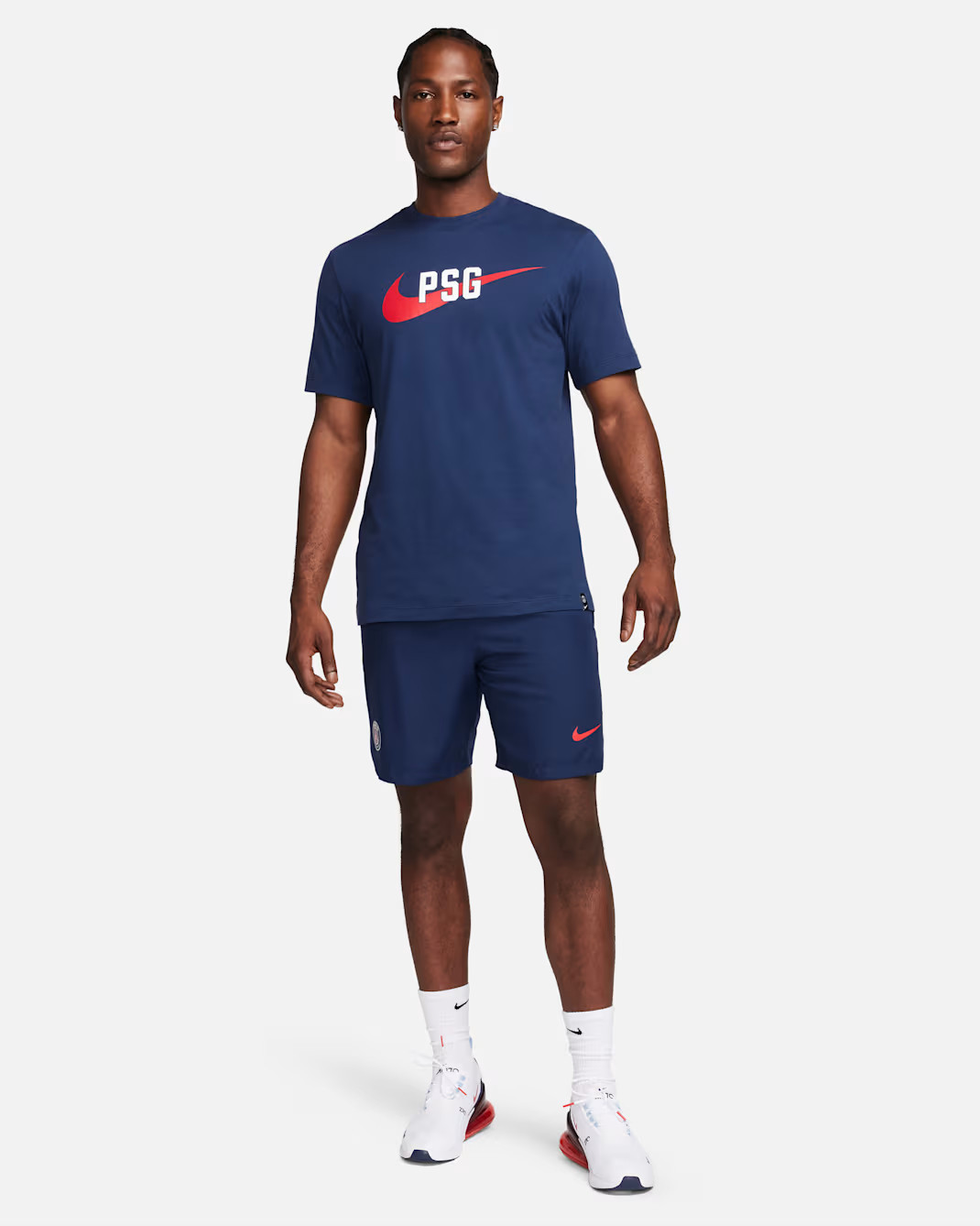 Футболка чоловіча Nike Paris Saint-Germain Swoosh T-Shirt Blue FD1040-410
